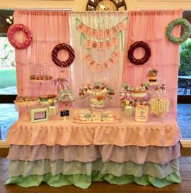 donut candy table